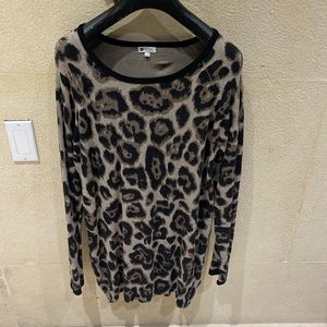 Leopard print sweater
